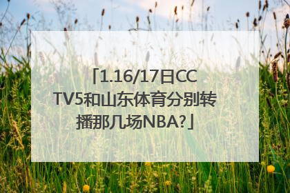 1.16/17日CCTV5和山东体育分别转播那几场NBA?